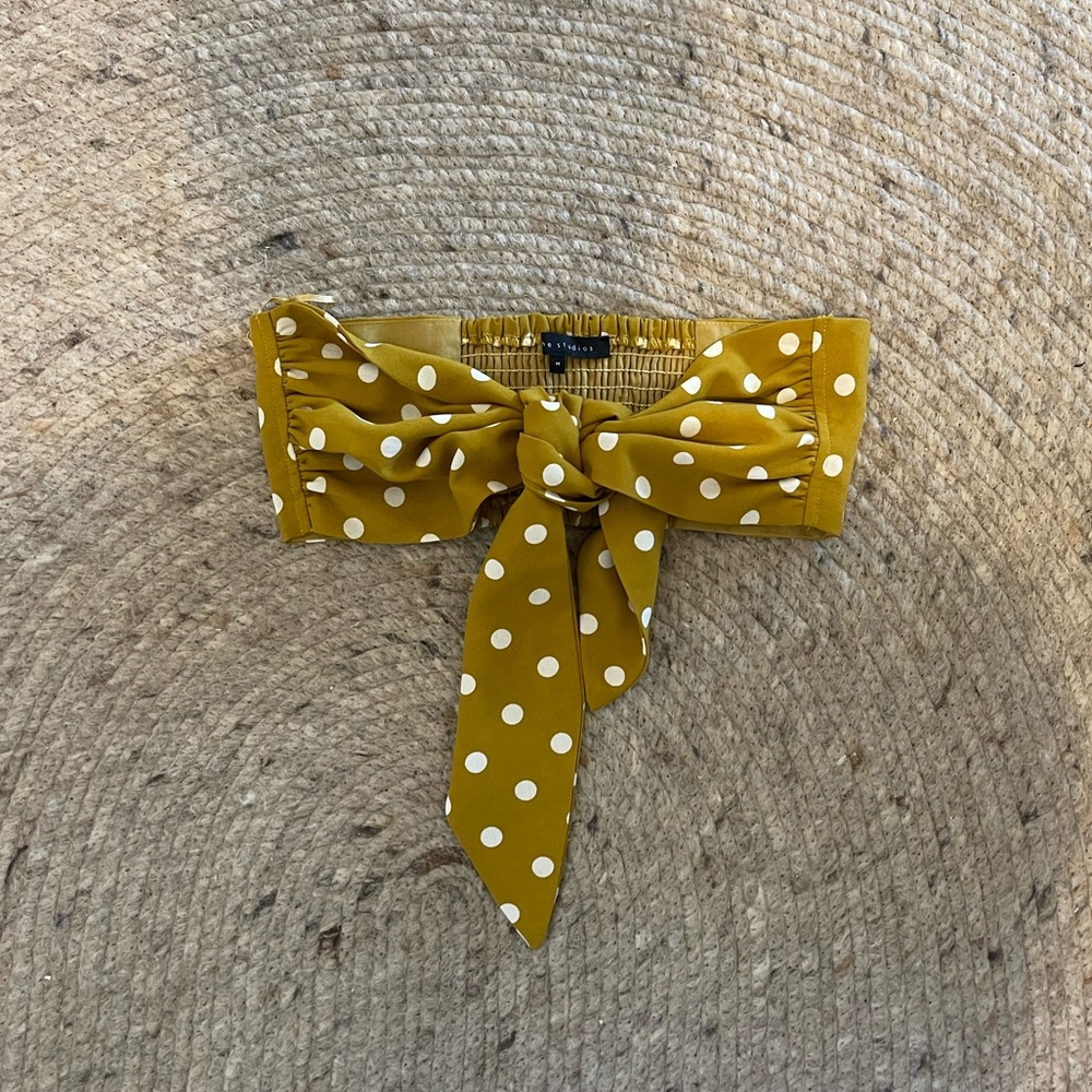 Front tie bralette top medium